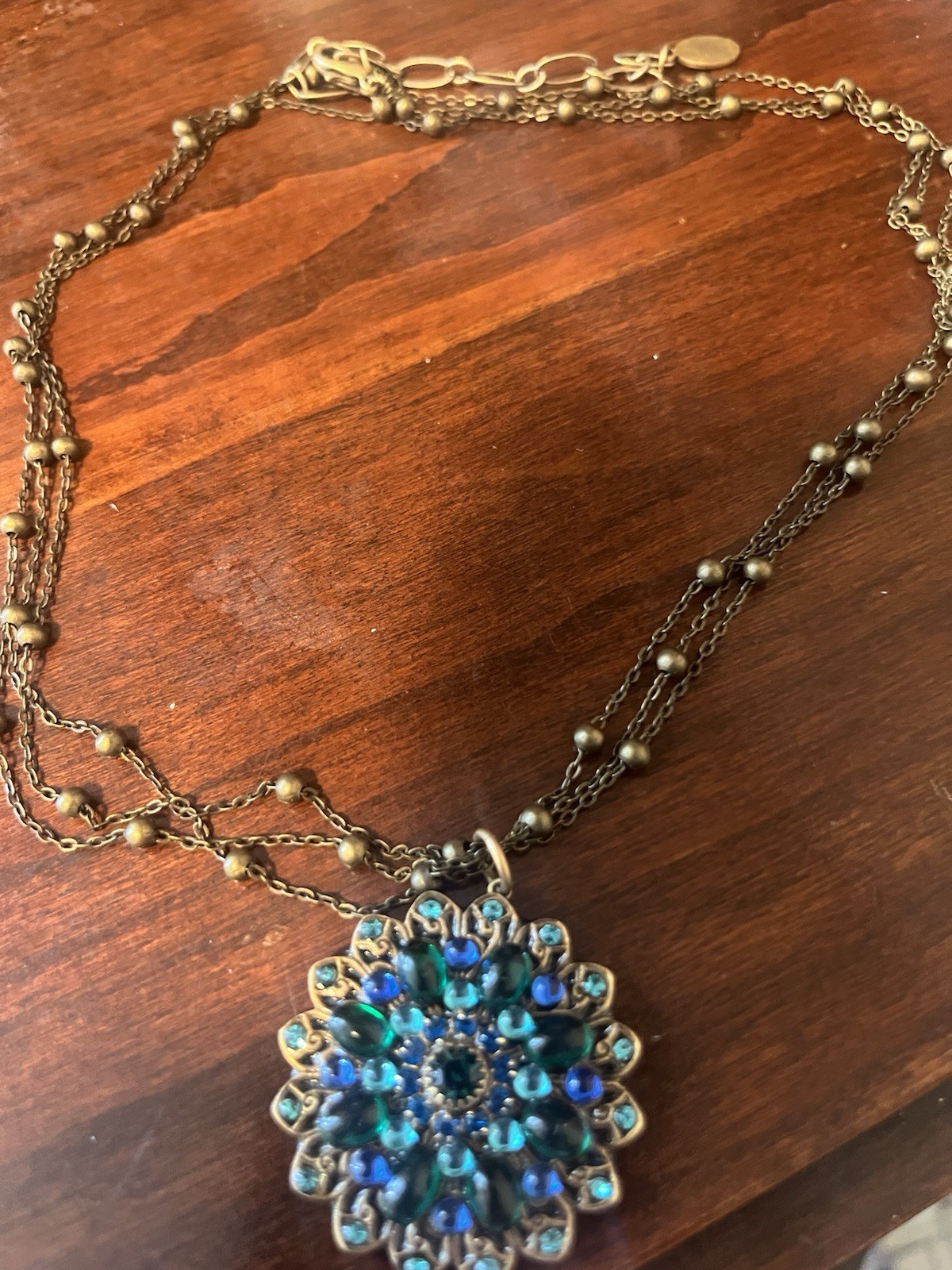 Michal Golan Vintage Hand Set Crystal Beautifully Designed Excel Peacock