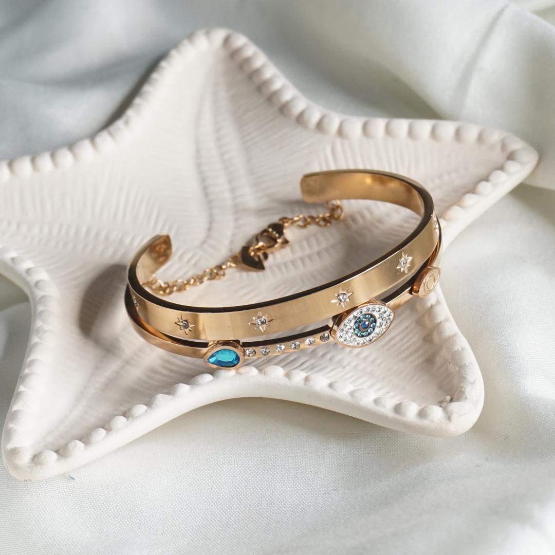 Rich Stainless Steel Rose-Gold Bracelet | Gift for her | Waterproof Bracelet