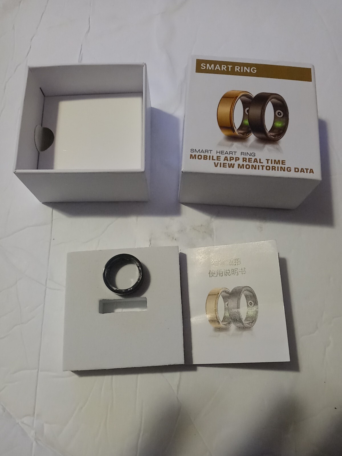 Smart Ring Health Tracker Sleep Tracking Heart Rate Blood Oxygen Fitness