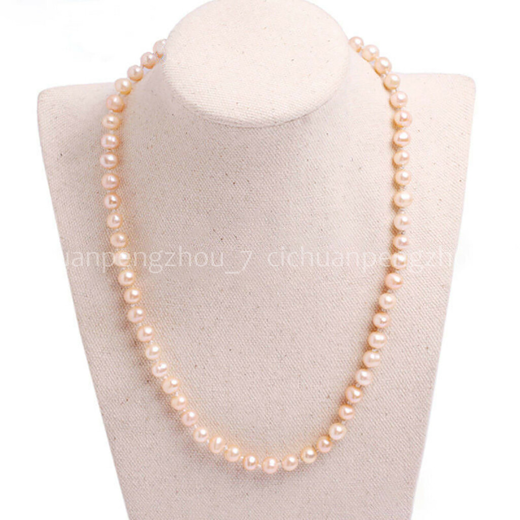 Natural Black/Pink/Purple/Silver/White Freshwater Pearl Necklace 18”