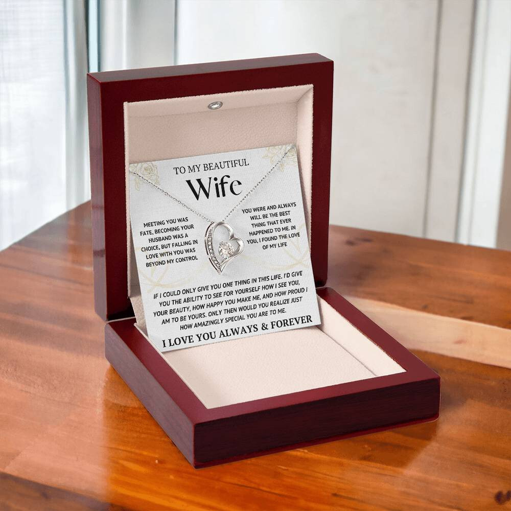 To My Wife Necklace With Luxury Box, USA FREE Shipping, BUY NOW, ORIGINAL Design