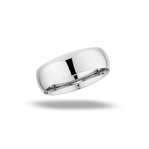 Stainless Steel Comfort Fit 6 mm Wide Band Ring – Free Gift Packaging