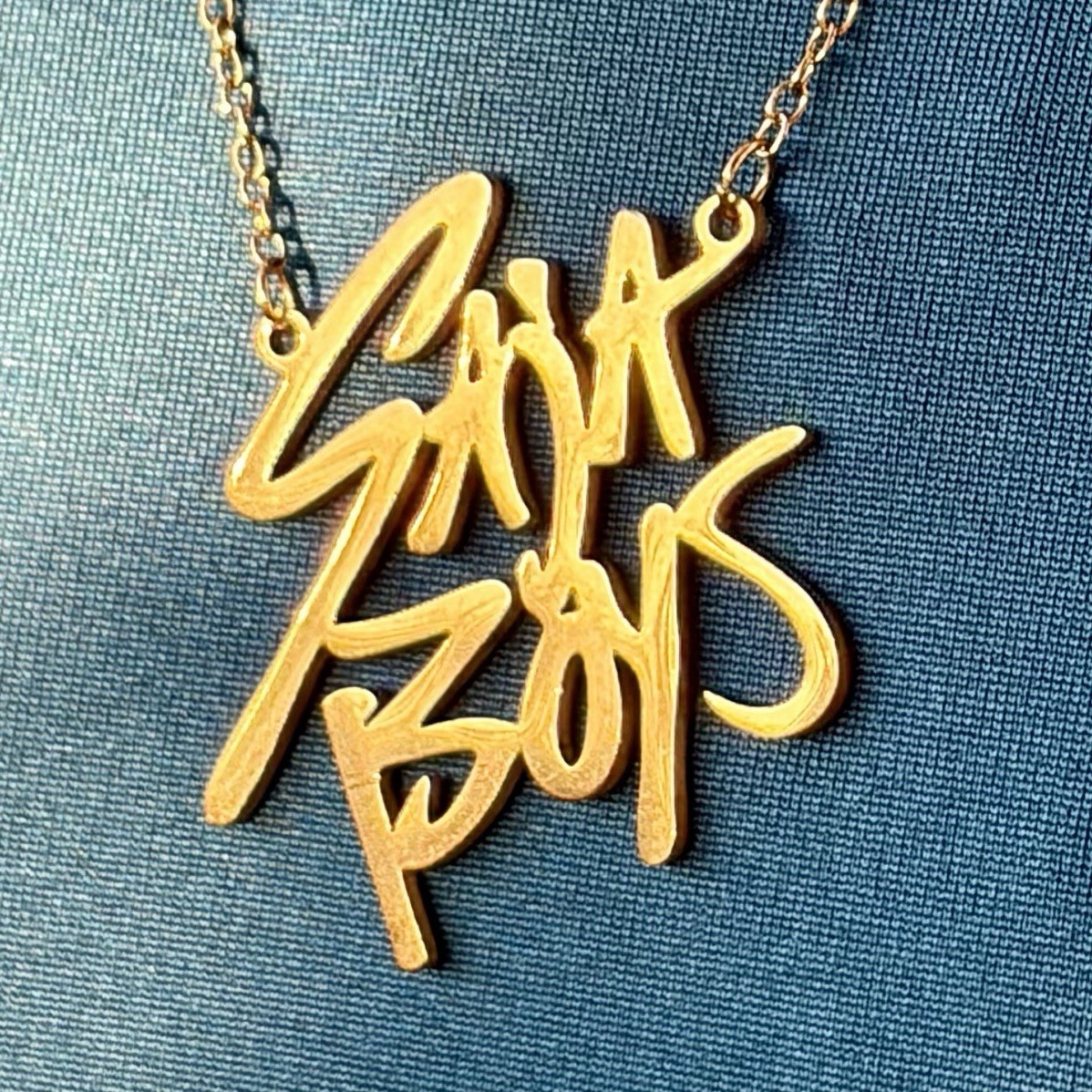 K-pop Demon Hunters Saja Boys Charm Pendant Necklace Chain