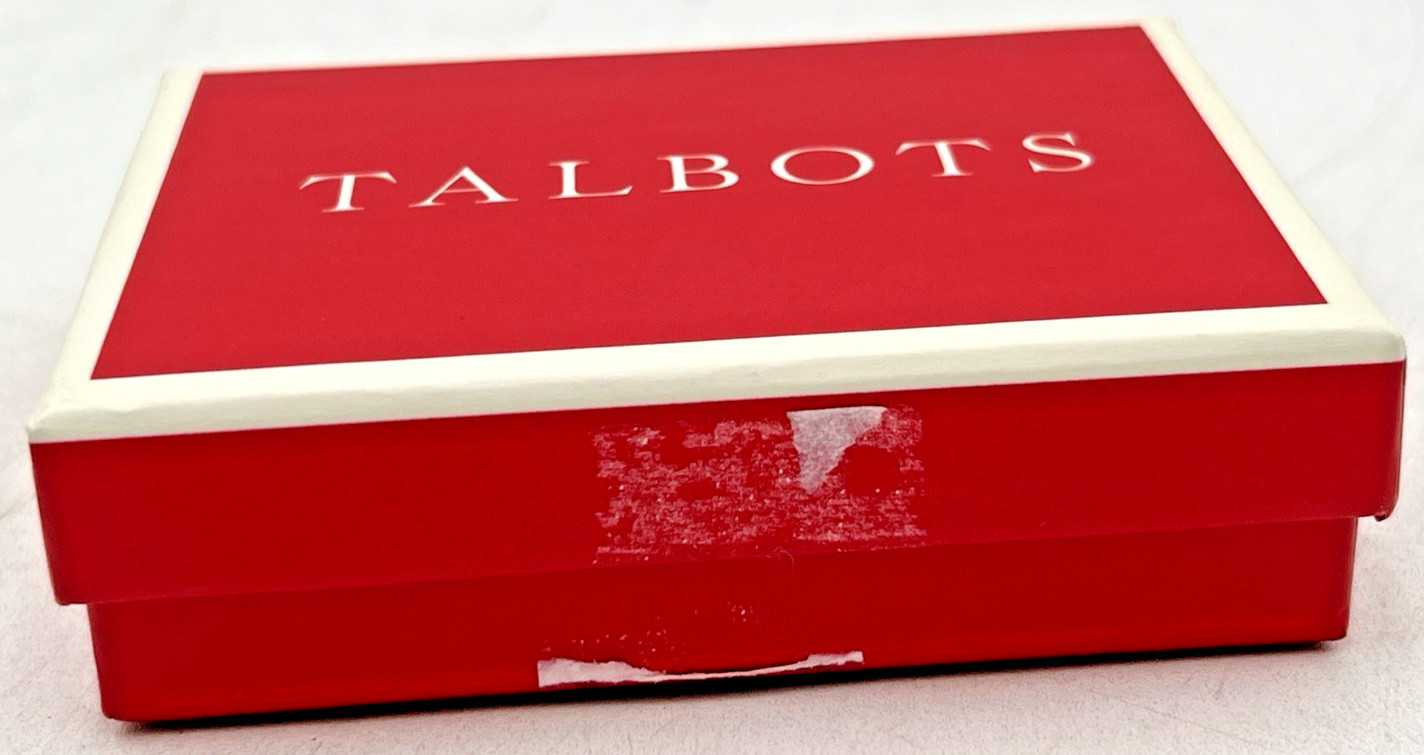 TALBOTS WRAPPED LINKS NECKLACE, BANGLE BRACELET & PIERCED HOOP EARRINGS NWT