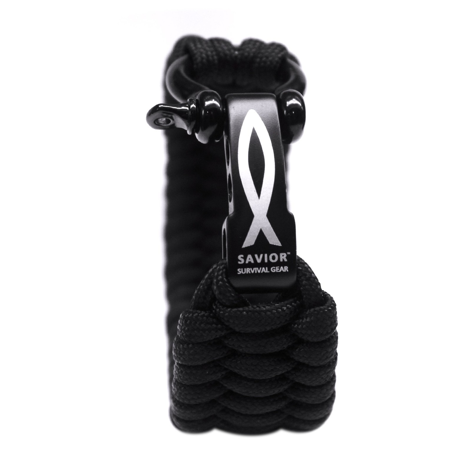 Paracord Bracelet with Stainless Steel Adjustable Shackle