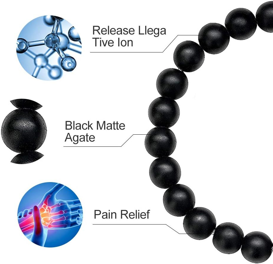 M MOOHAM Beaded Bracelets for Mens Gifts – Natural Stone 8Mm Tiger Eye Matte Aga