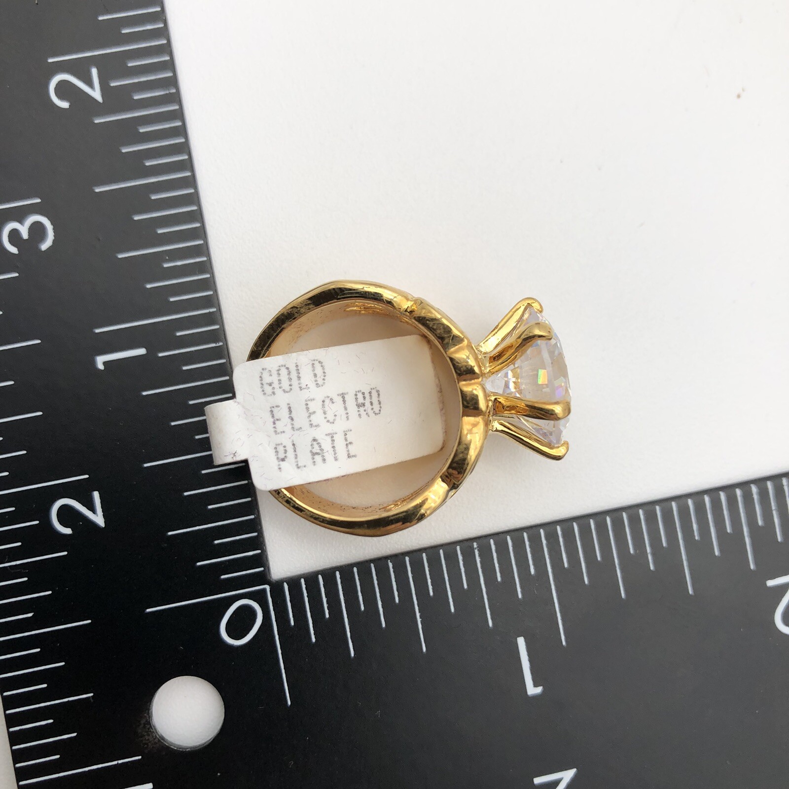 PALM BEACH JEWELRY Gold Electro Plate 16772 SZ 7 Rings – New In Box – Costume