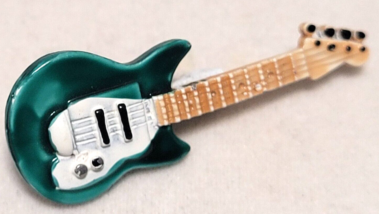 RARE JJ Jonette Green Electric GUITAR PIN, Signed