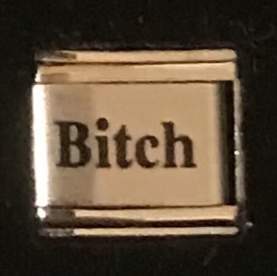 Bitch Laser Italian Charm Link 9MM K47