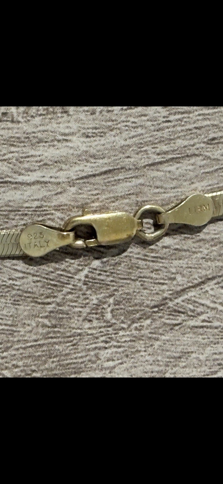 Figaro Sterling Silver Jewelry Chain Necklace Italy .925 & GoldPlated Chain .925