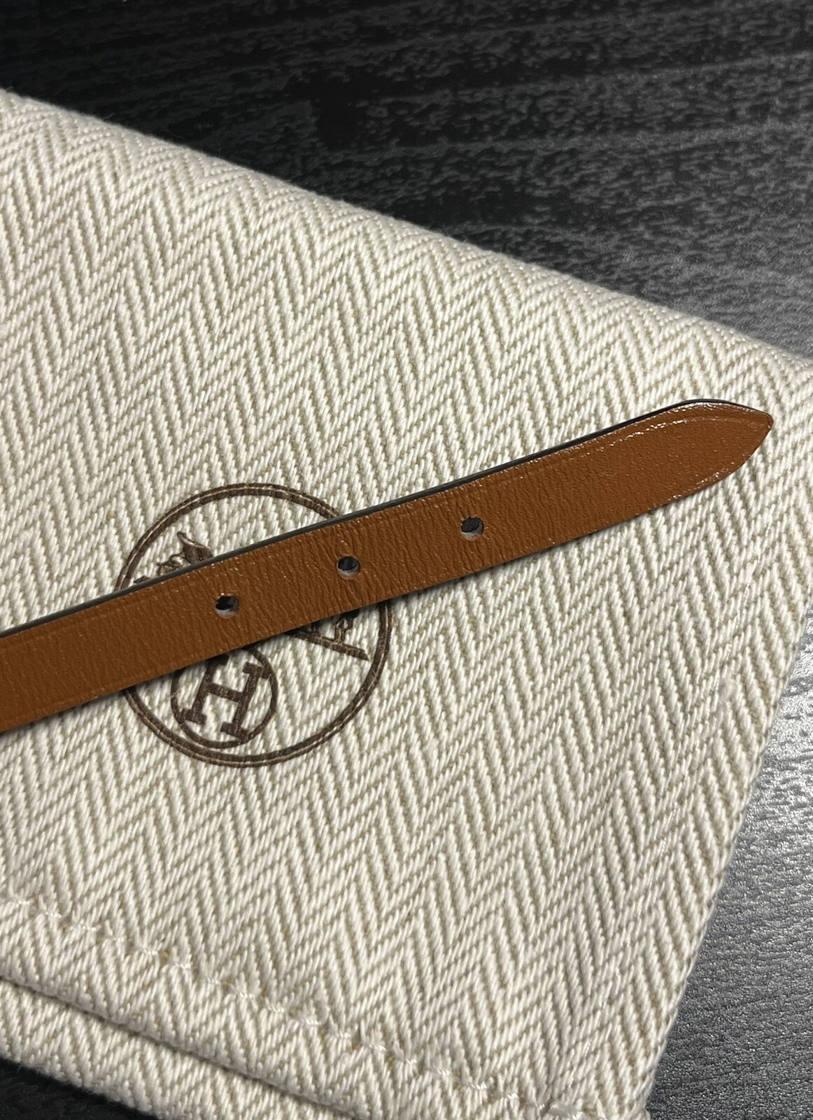 HERMES Behapi Double Tour Black/Brown Leather Bracelet(SEE DESCRIPTION) (OFFER!)