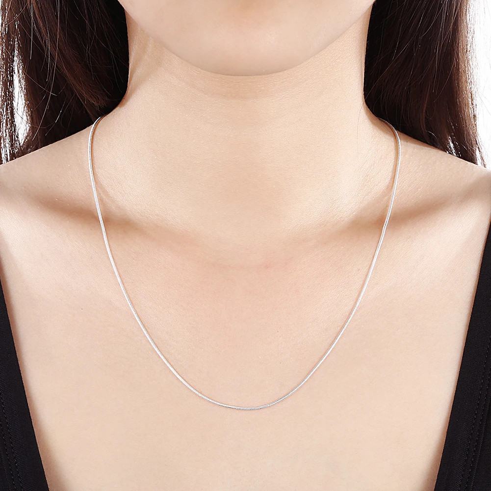 Wholesale 10pcs 925 Sterling Silver Plated 2mm Snake Chain Necklace 16″-24″