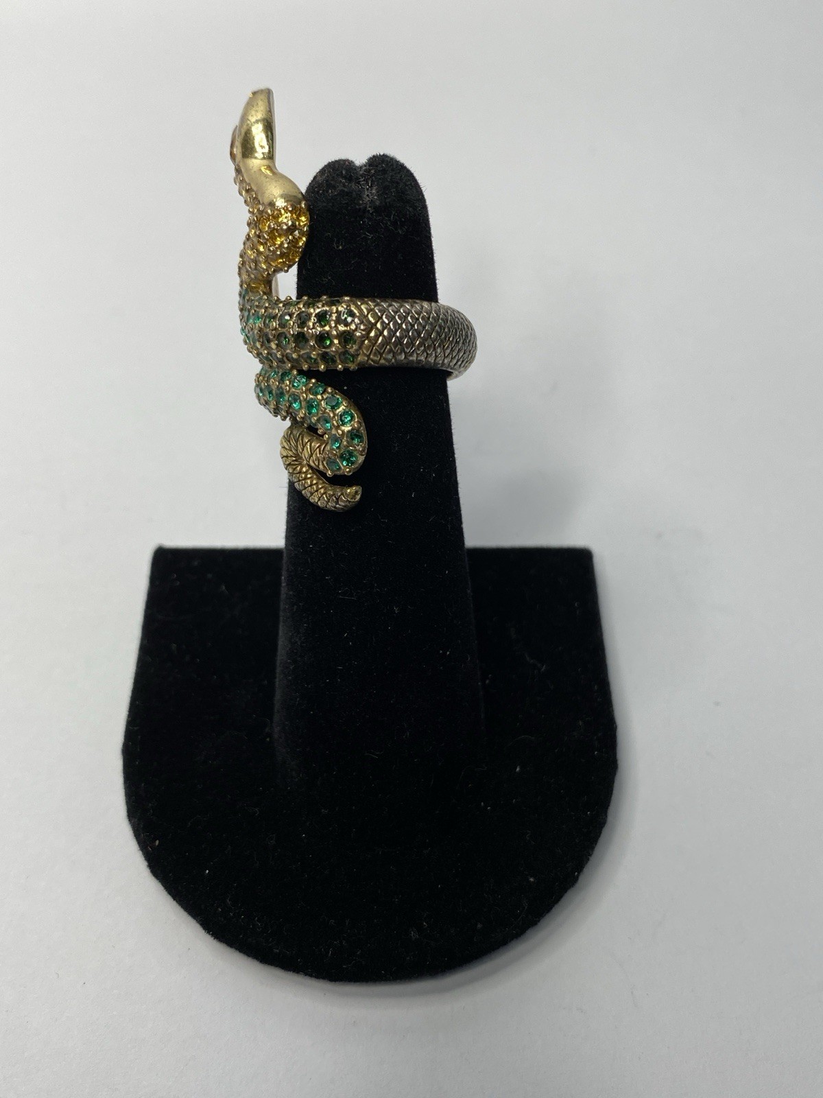 Eclectic Statement Snake Ring! Lucky Brand Size 6, 2 inches long!