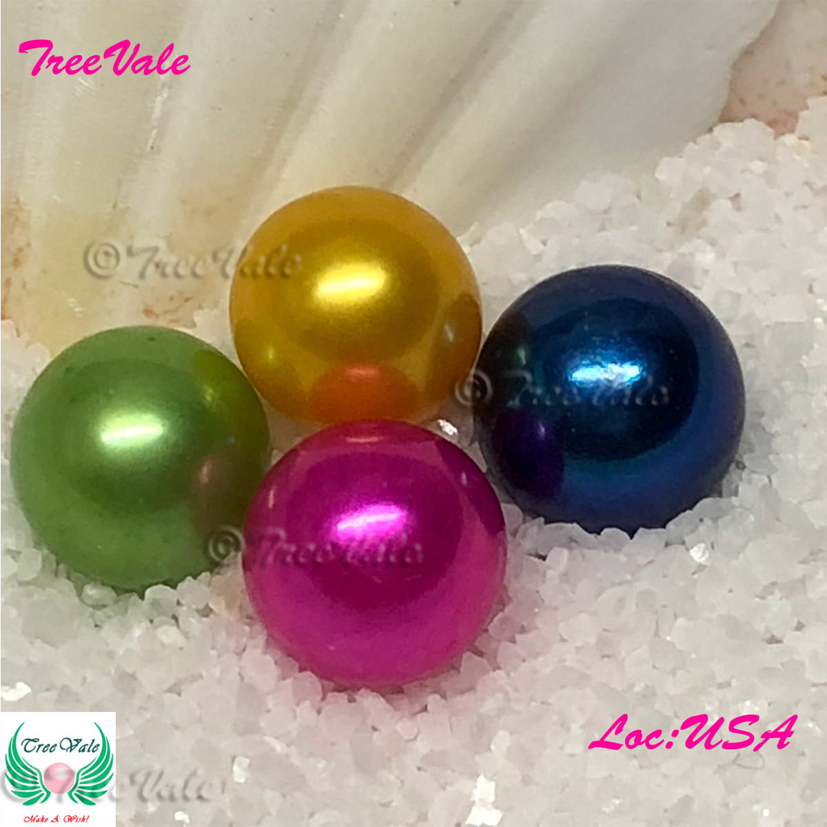 Five Individually Wrapped Akoya Oysters with Large Pearls