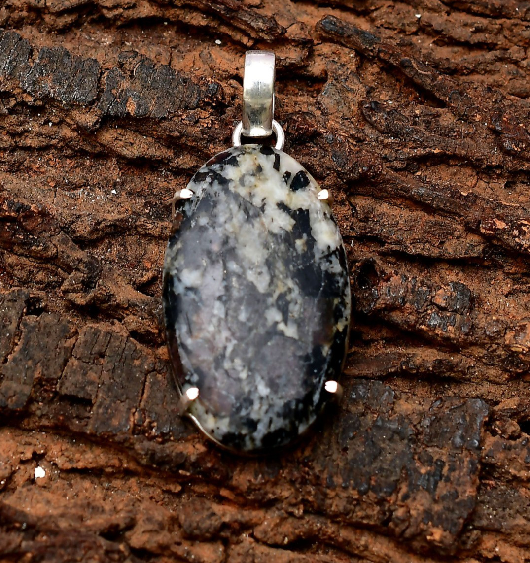 Edulite Gemstone 925 Sterling Silver Jewelry Pendant 2.16″