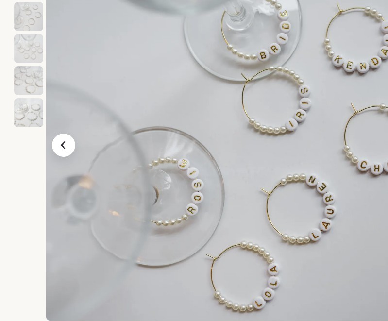 ed Name Wine Glass Charms | Customizable Wed