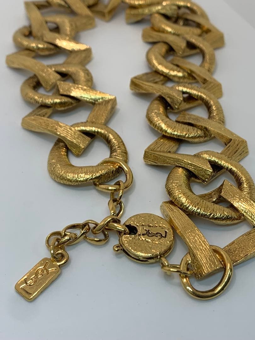 Yves Saint Laurent Gold Necklace Used Damaged Not specified