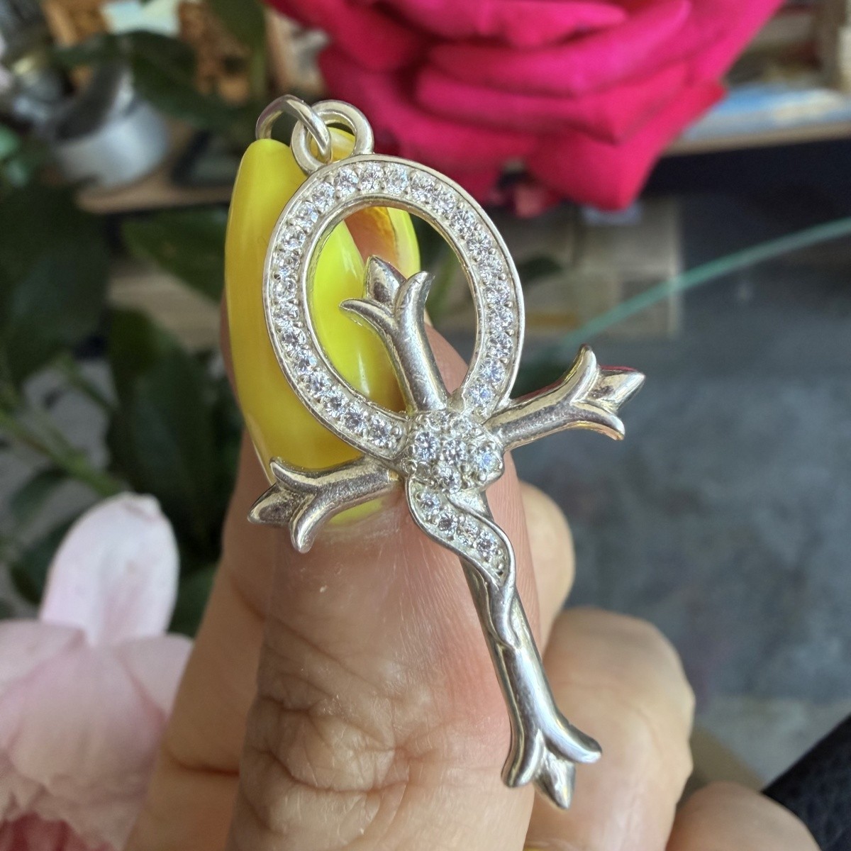 Vintage 925 Sterling Silver Cross Pendant Hallmarked Antique Religious Charm