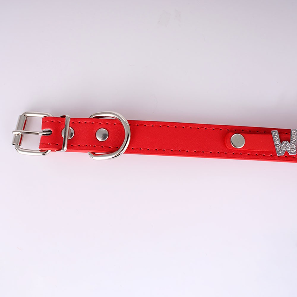 Modern Leather Buckled Choker Custom Letter BITCH WHORE CUM G5 Collar Necklace