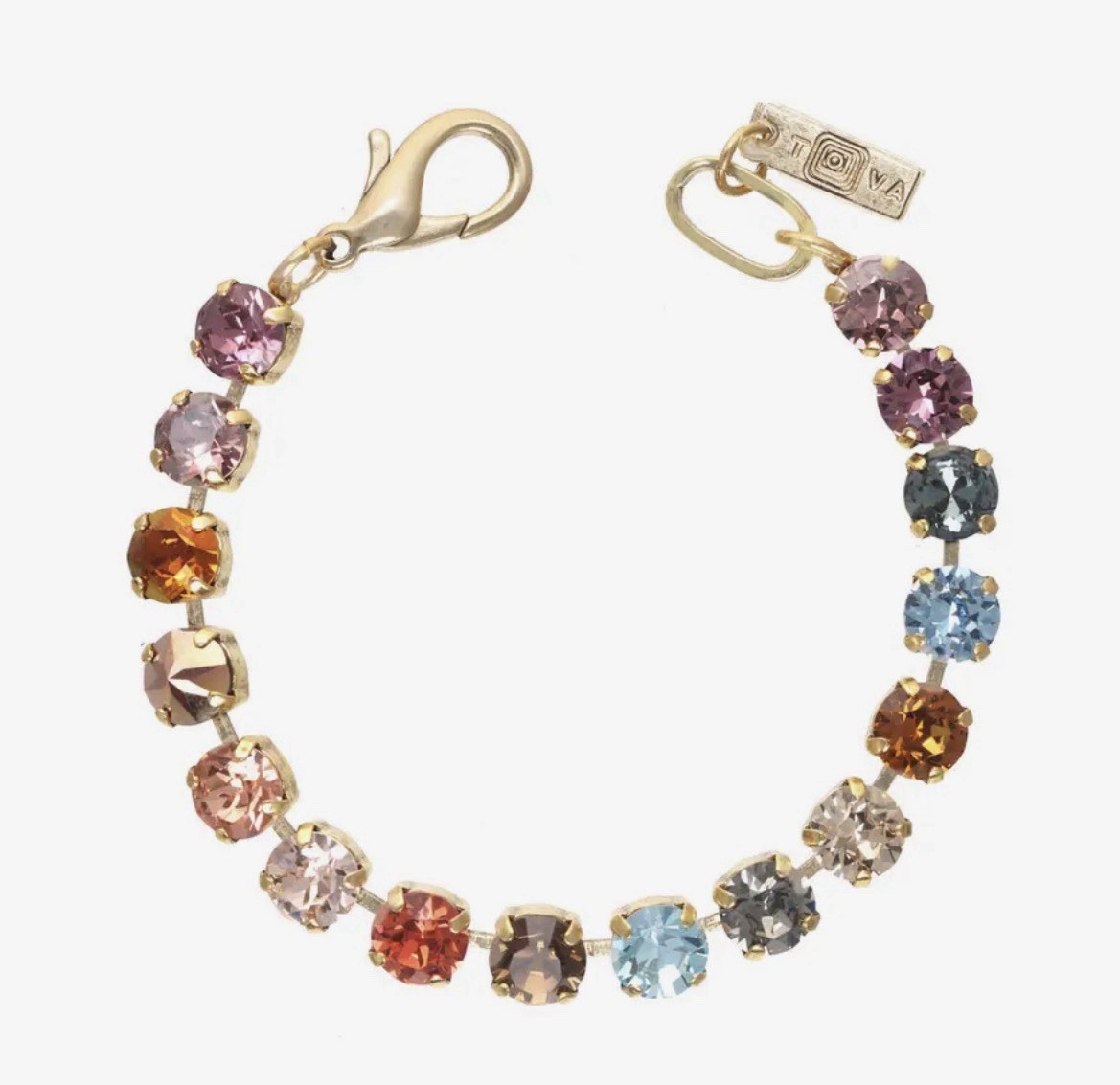 NWT TOVA Izzy Bracelet Sunset Swarovski Crystals – Medium 7” NWT $79