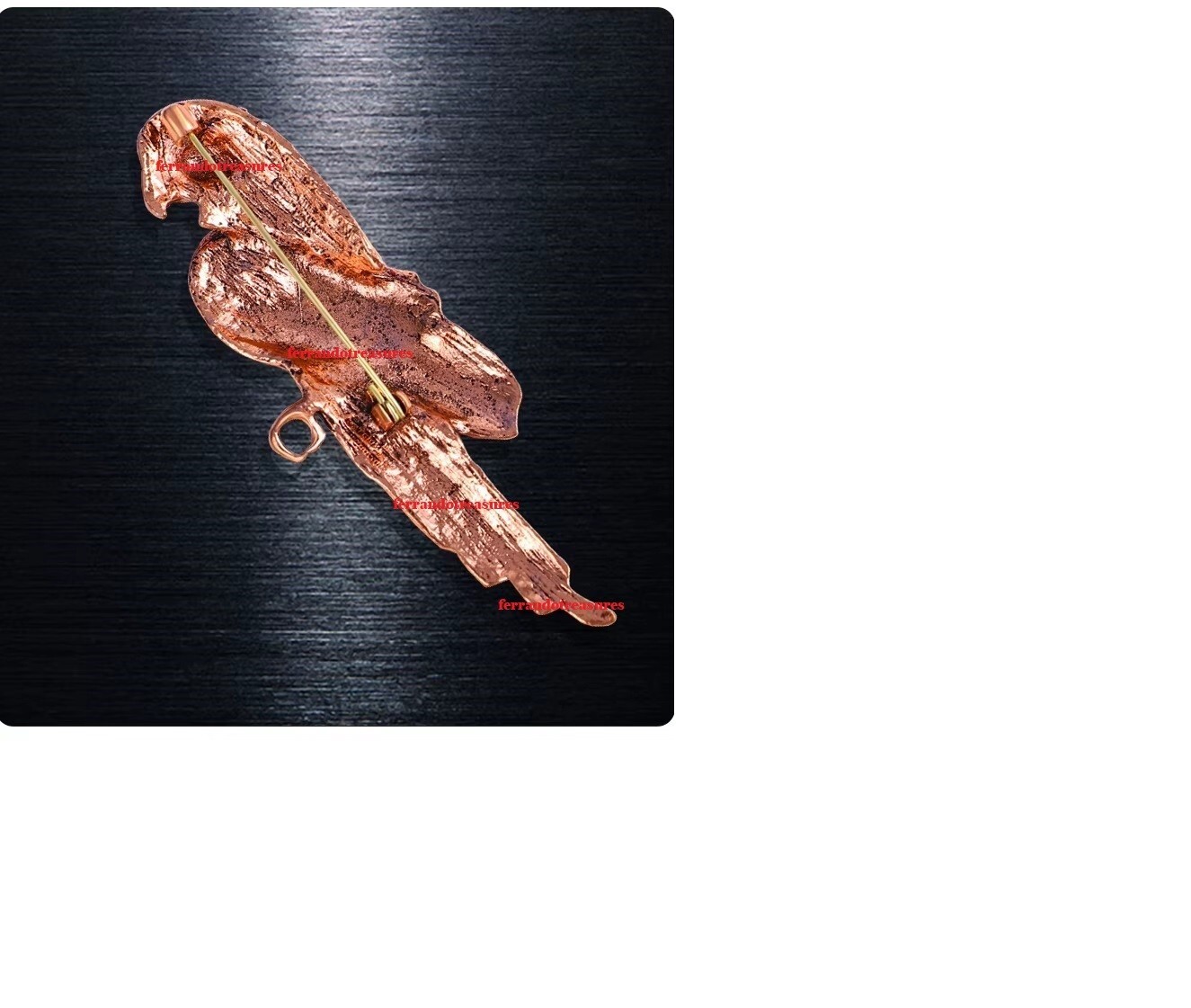 Scarlet Red Macaw Parrot Crystal Rhinestone Pin with Red Velvet Bag – VIDEO