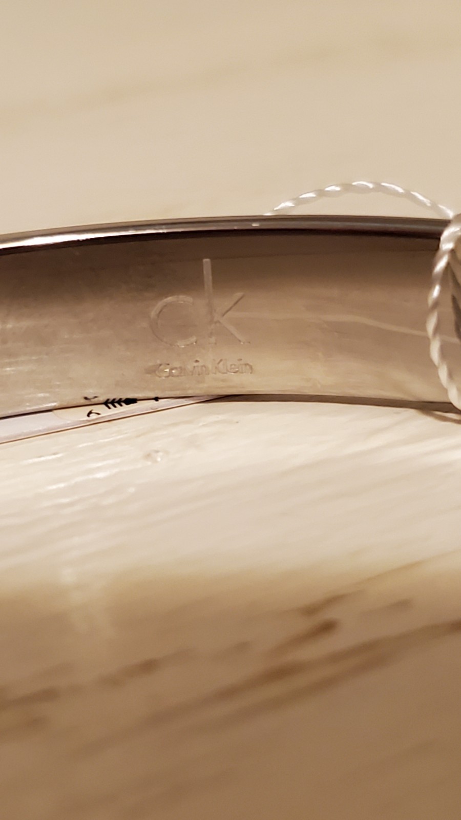 Calvin Klein Stainless Steel Satisfaction Set of 2 Bangle Bracelets NWT Sz 7