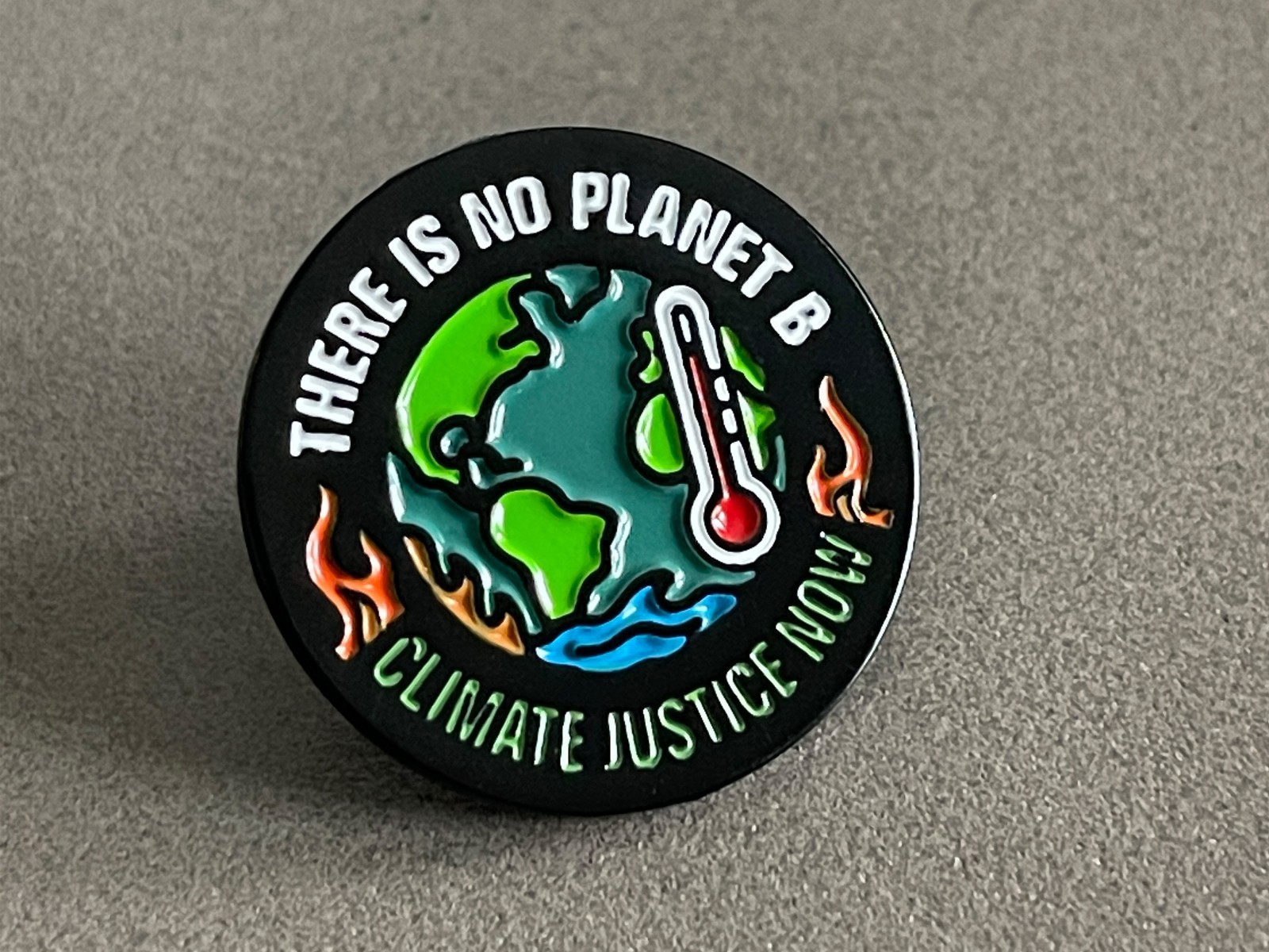 There Is No Planet B Climate Lapel Pin Activism Environment Sustainability 1″