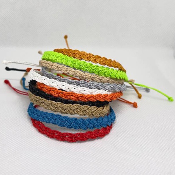 Adjustable Waterproof Cord Bracelet Unisex Woven Friendship Jewelry Gift