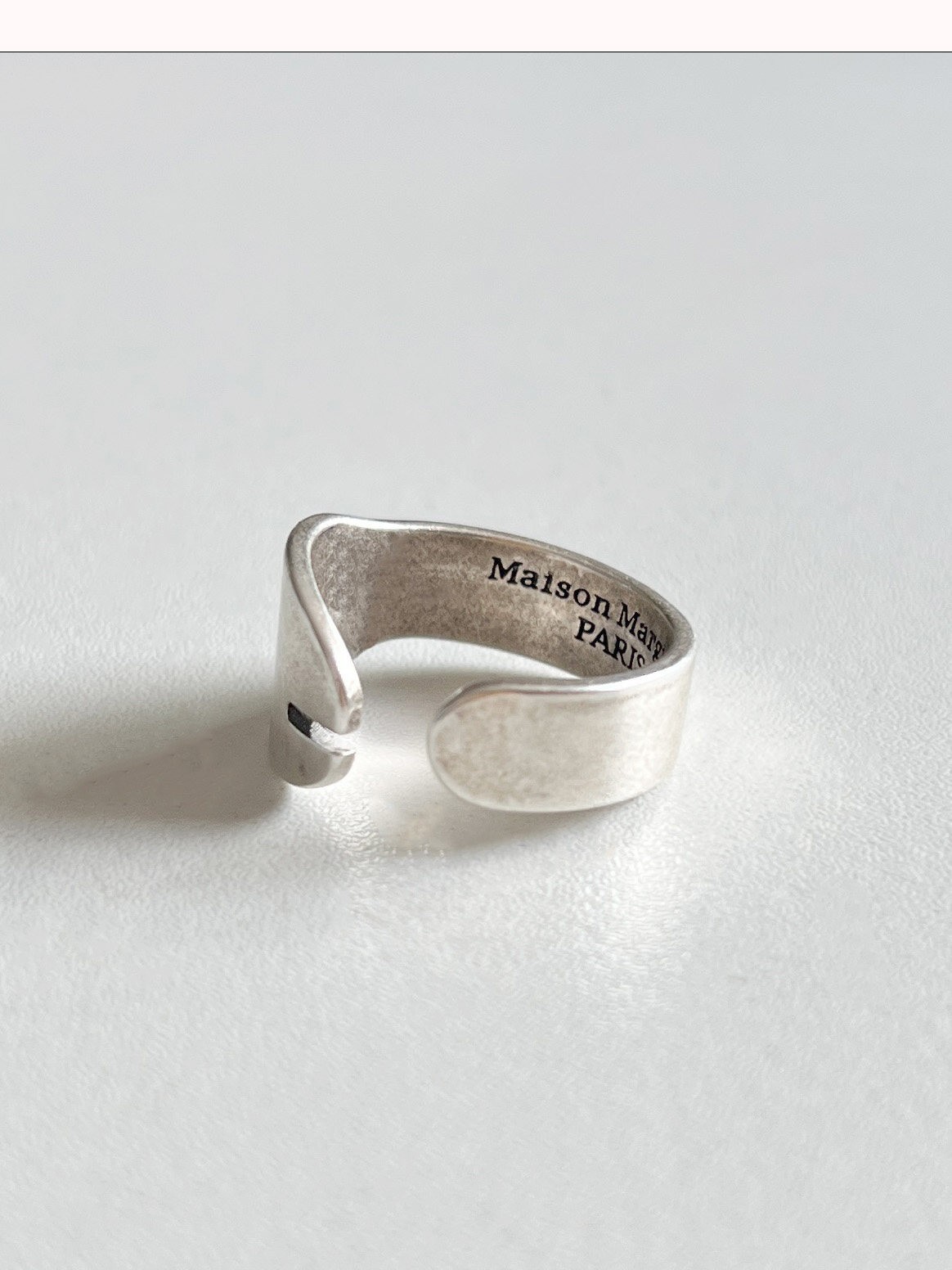Maison Margiela – Tabi Brushed Silver-Tone Ring – Silver