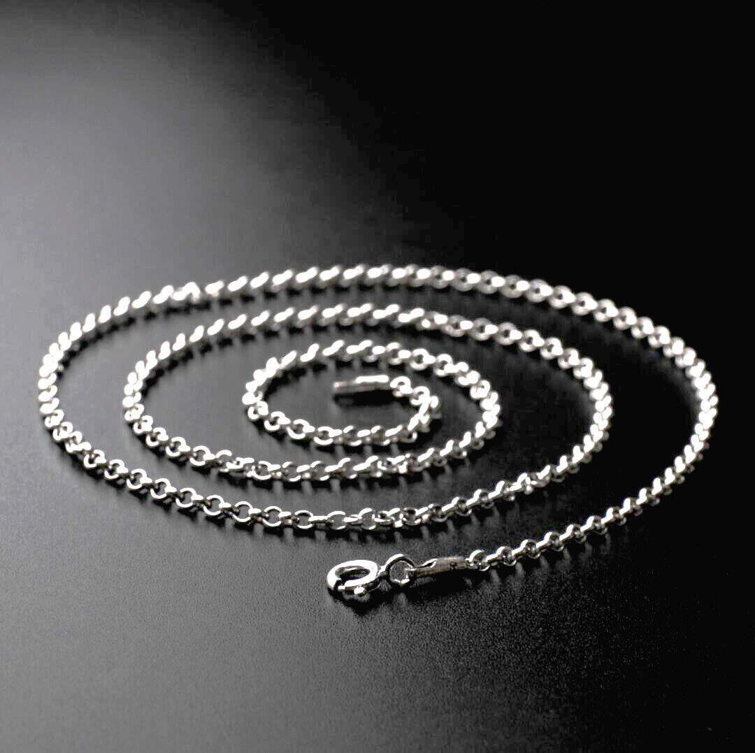 Sterling Silver Rolo Link Chain Necklace, 2.9mm Wide 18″ 20″ A2800