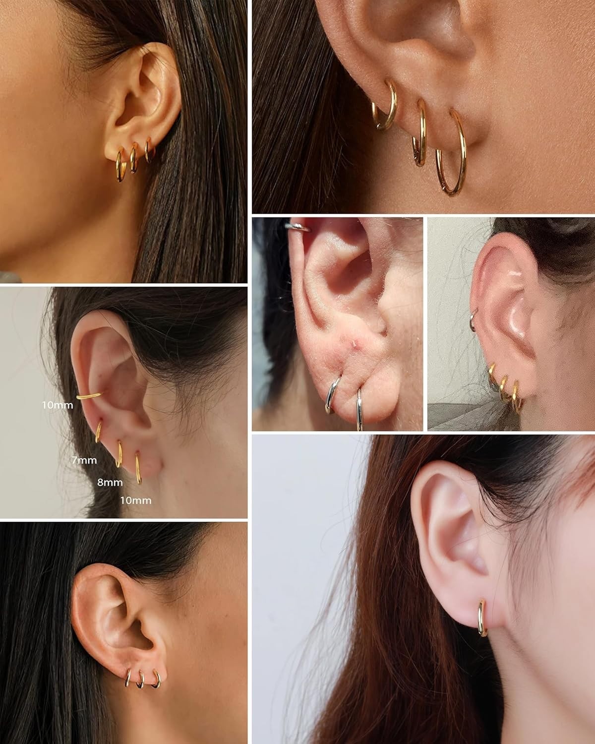 Versatile Multi-Purpose Gold Earrings – 20G