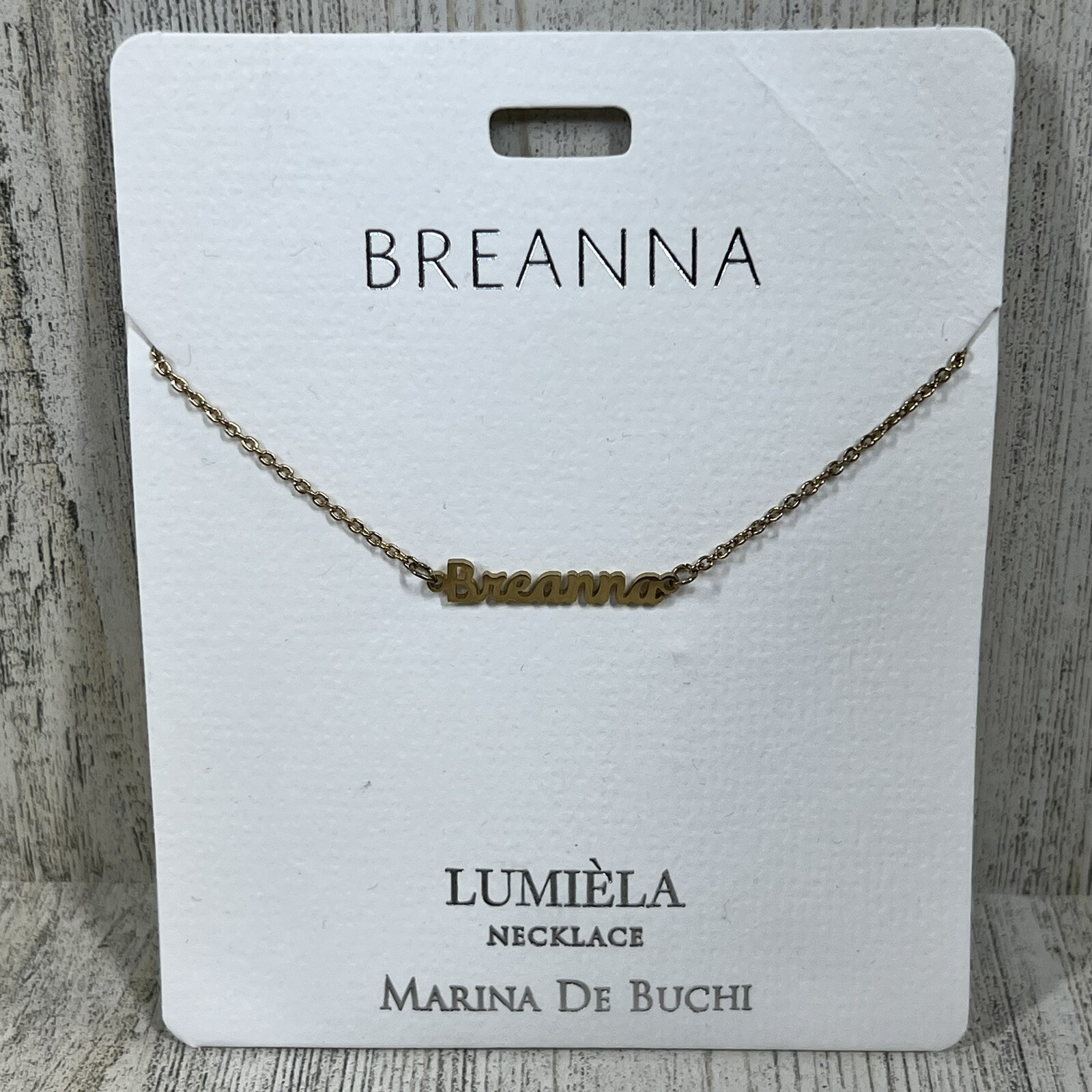 Lumiela “BREANNA” Necklace Gold Color 15”-20” Nickel Free Marina De Buchi NEW