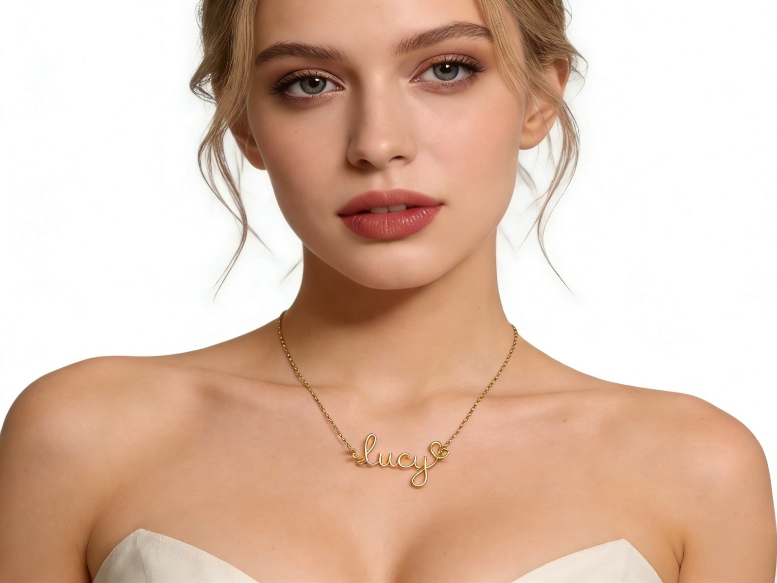 Personalized Winged Name Necklace for Mom,Gold Plated Jewelry-Mother’s Day Gift