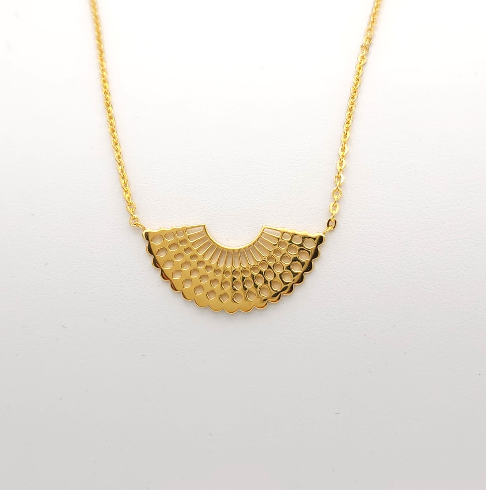 Egyptian Broad Collar [GOLD] Plated Necklace Pendant Jewelry Bib Ancient Pharaoh