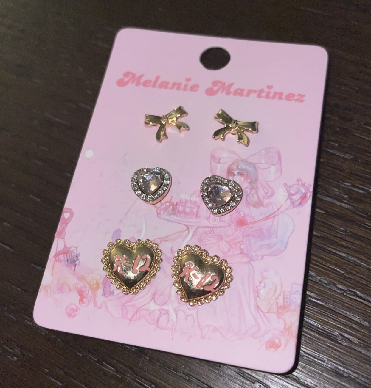 Melanie Martinez K-12 Heart Bow Earring Set NEW (IN HAND) BRAND NEW