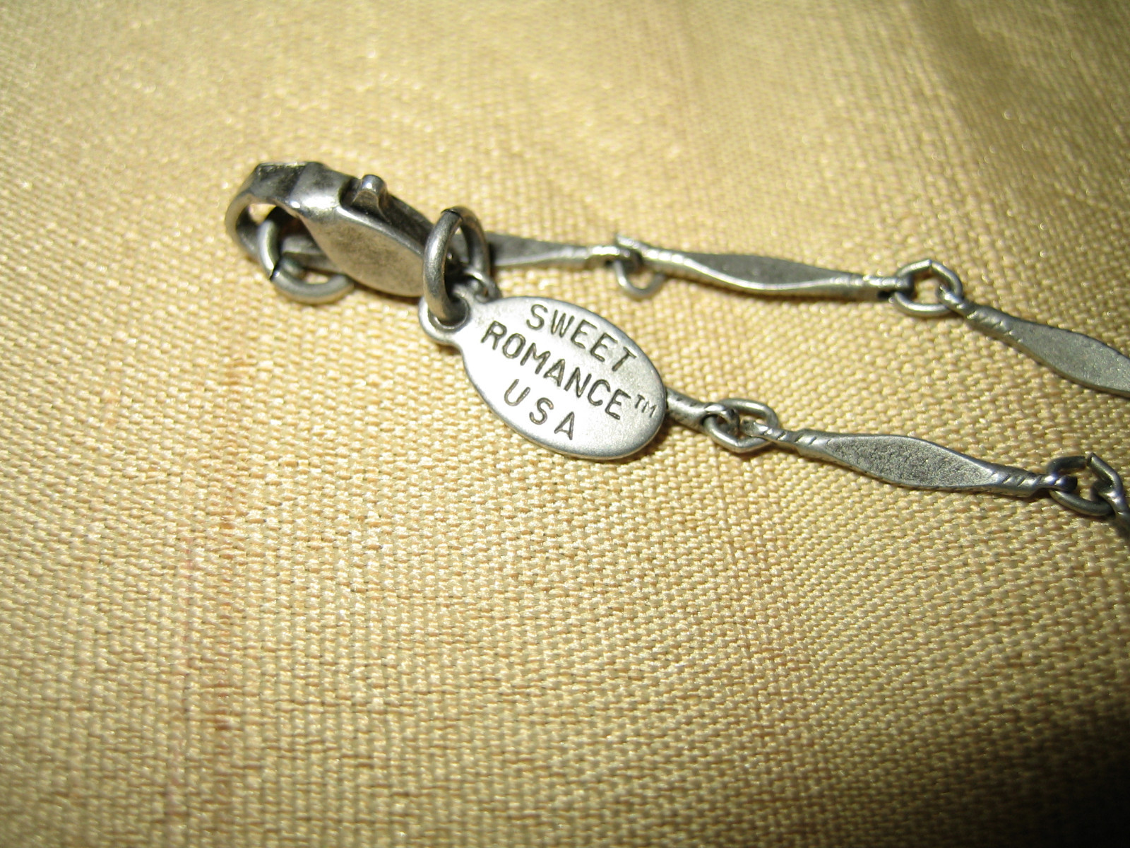 SWEET ROMANCE Pewter, Assorted Telephone Charm Necklace. 28″ USA