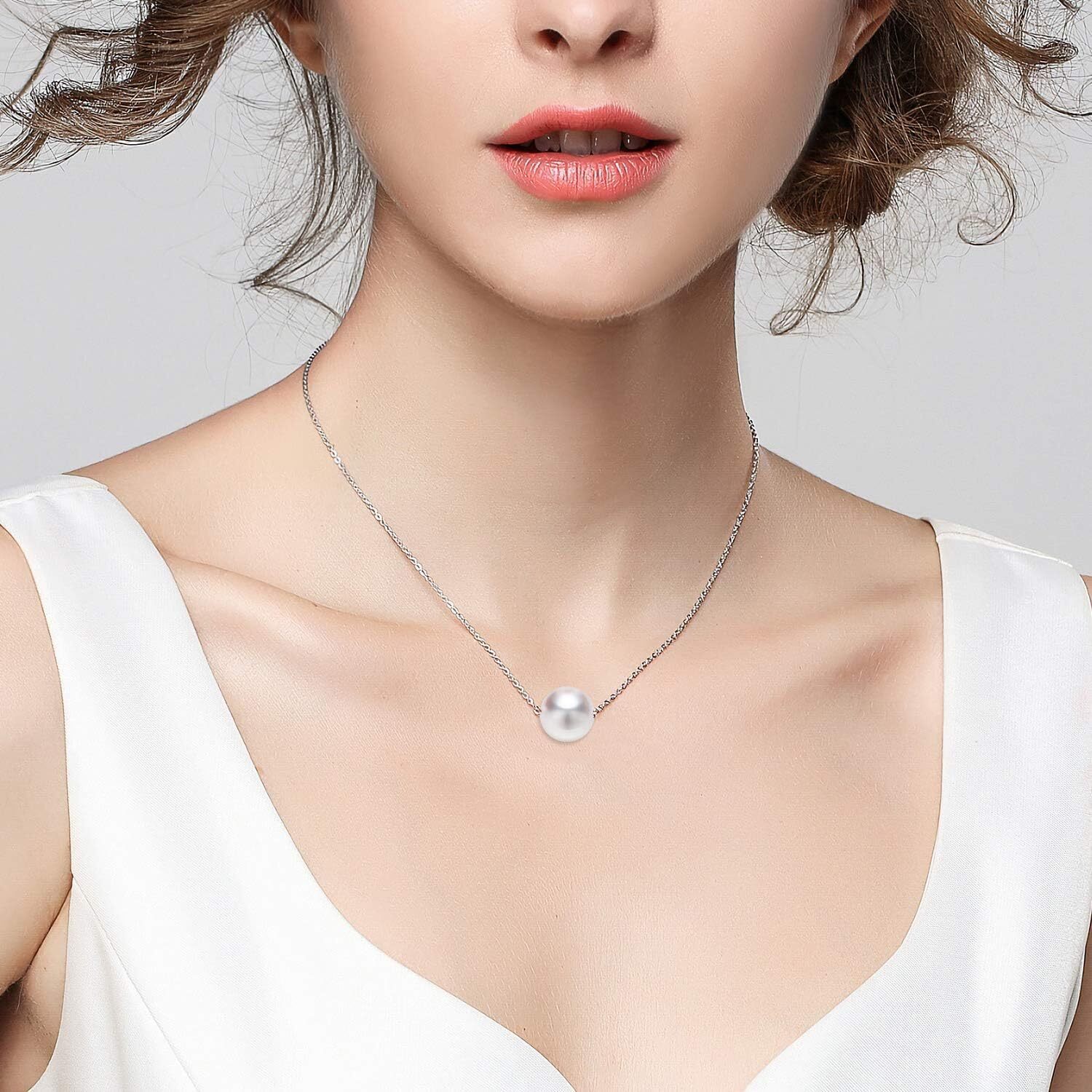50 Pack Silver Plated Necklace Chains Bulk Cable Chain Pack for Jewelry