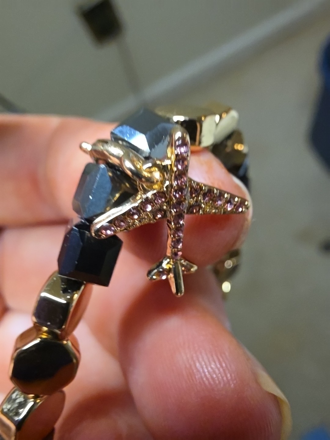 RBP6945 Lets Travel The World Lab Created Sones Gold Plating