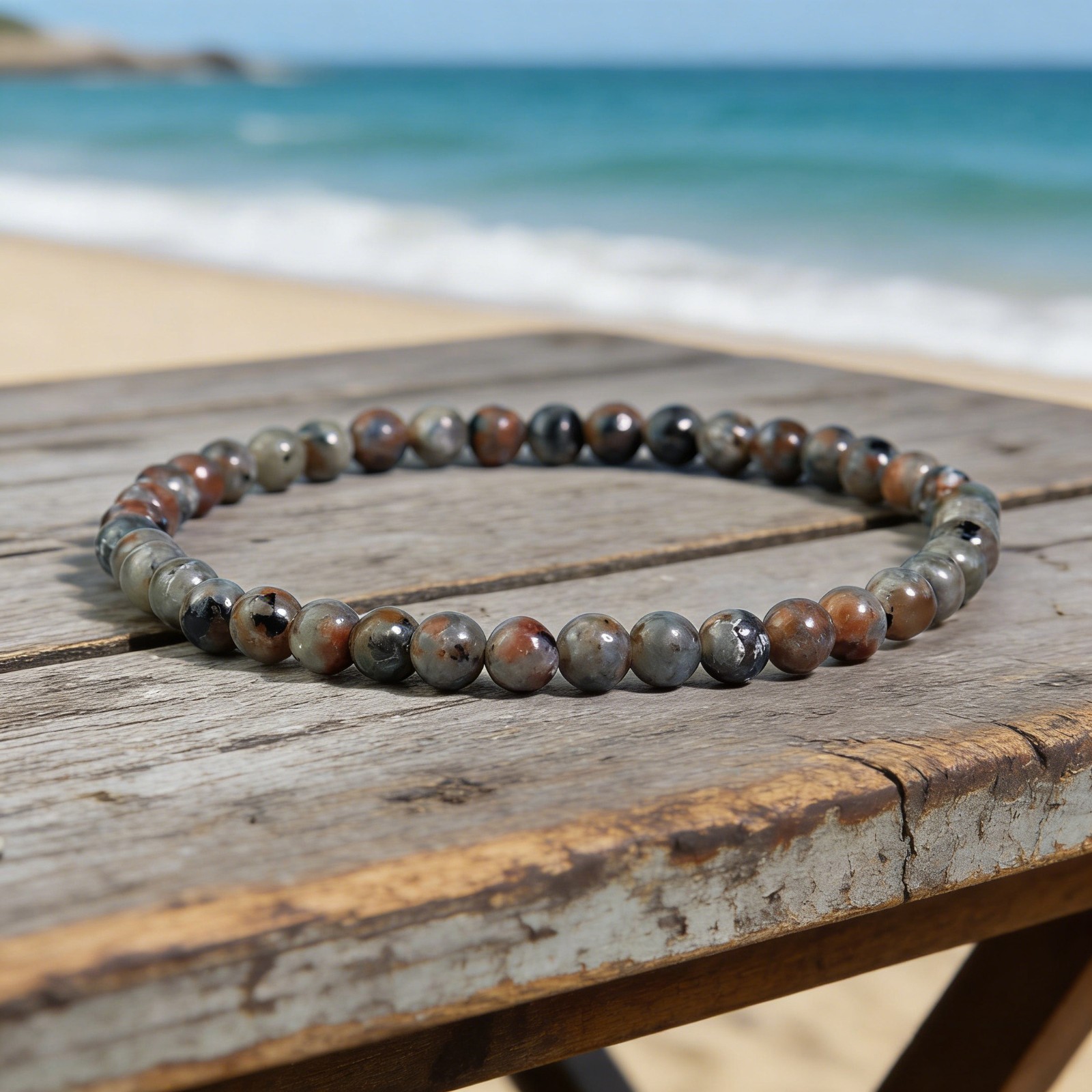 Natural Yooperlite Stretch Bracelet UV Fluorescent Sodalite Crystal Jewelry