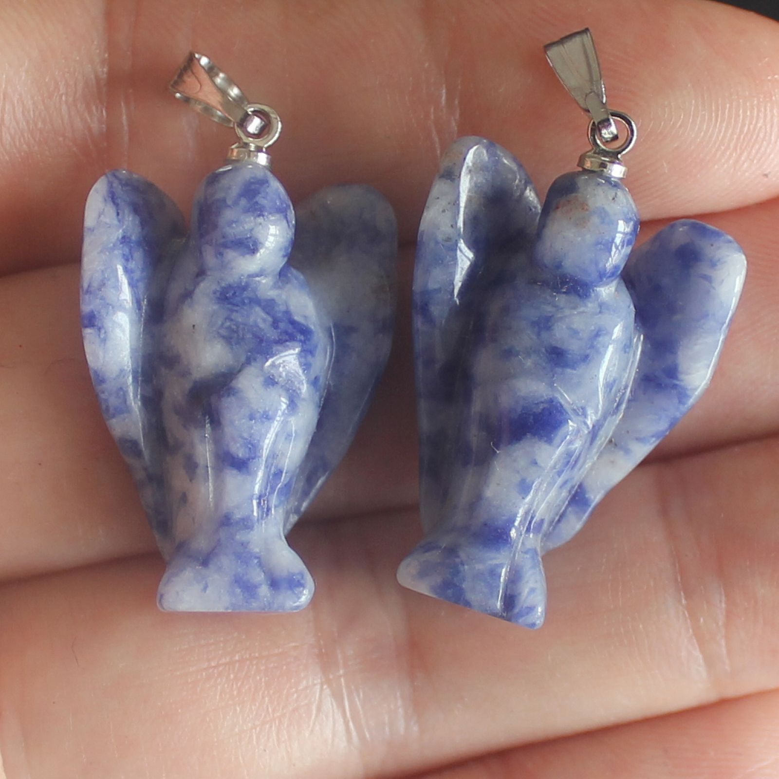 Handmade mini crystal angel pendant for necklace bracelet