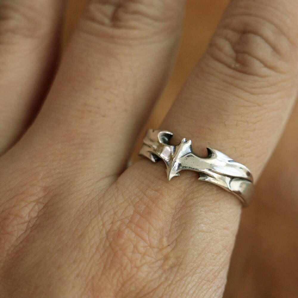 Charms Bat 925 Sterling Silver Ring TA111A US Size 7 to 15