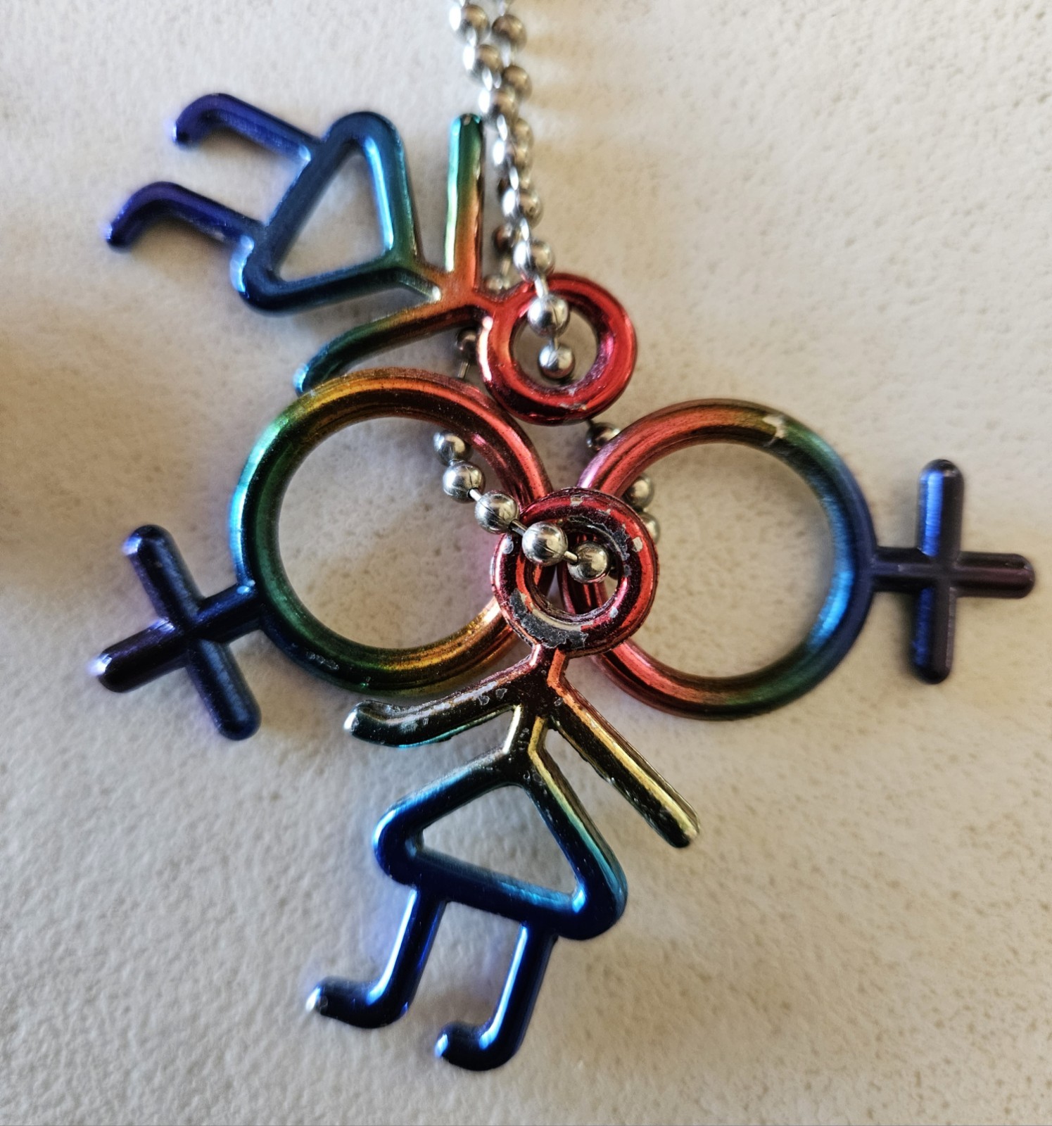 GAY AND LESBIAN DOG TAG NECKLACES (3)..13″-15″, NOH8 RUBBER BRACELET