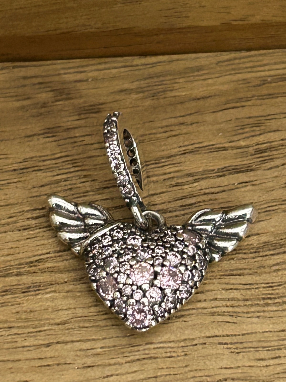1 random s925 silver pink charm bead Unbranded