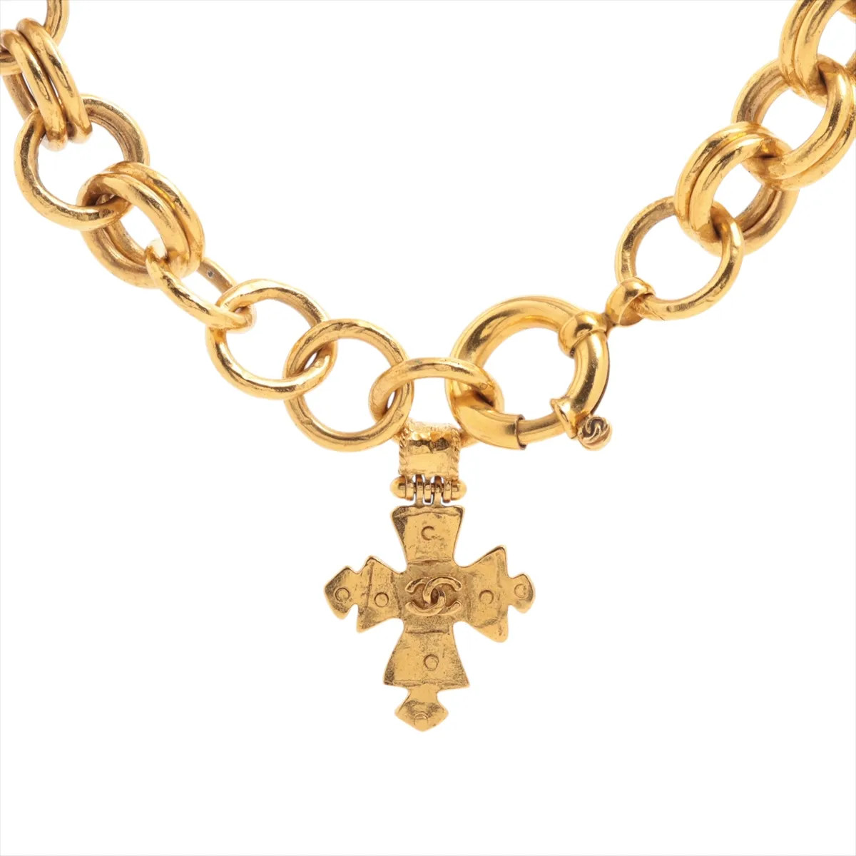 Chanel Coco Mark 94P Necklace GP Gold