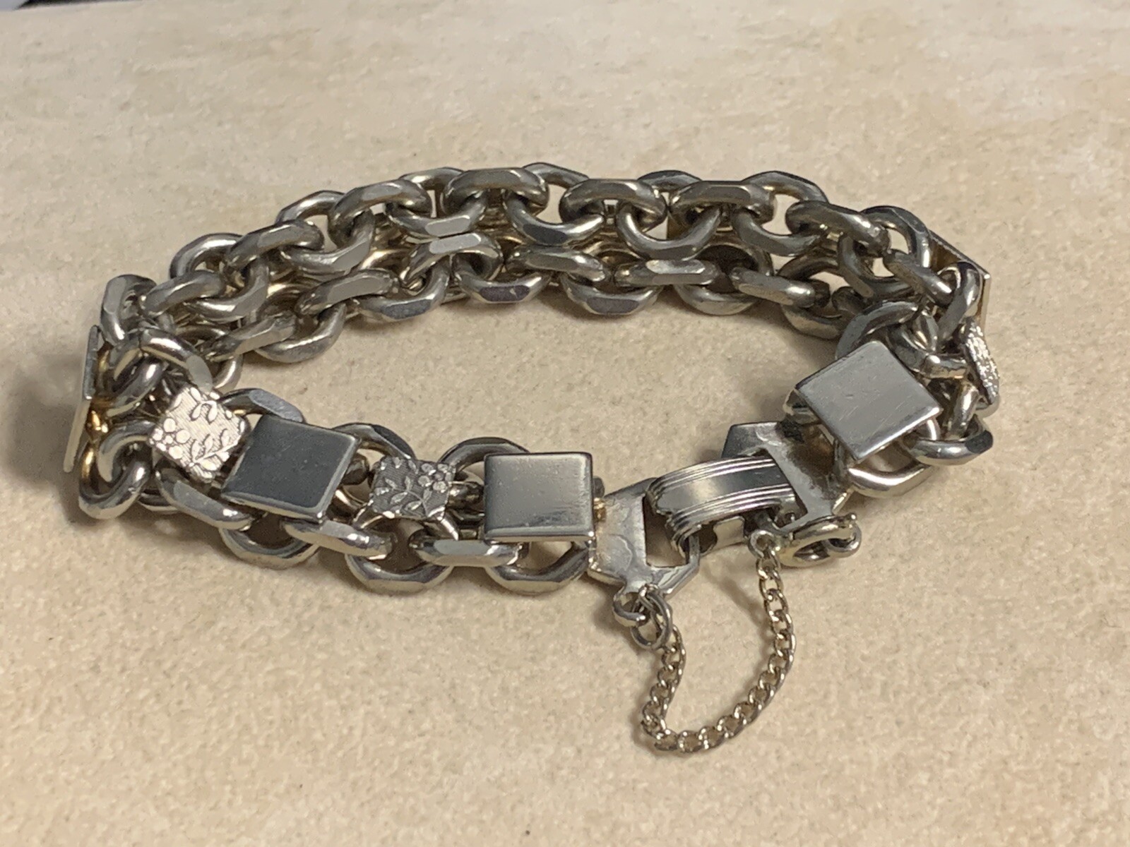 Stainless Steel Charm Bracelet 7in+ Clasp | 11x7mm | Industrial Gothic