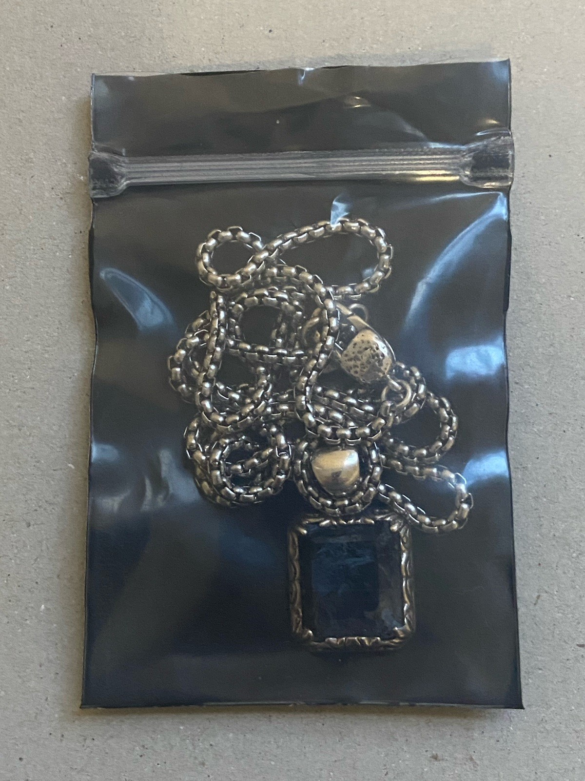 Clocks And Colours Rebirth X Pietersite Pendant W/21” Stainless Steel Chain