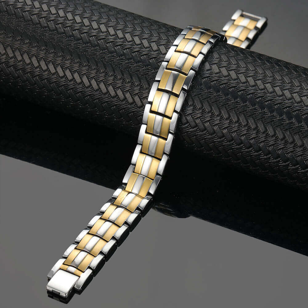 Pure Titanium Magnetic Bracelet Men Christmas Gift Restore Balance Energy Power