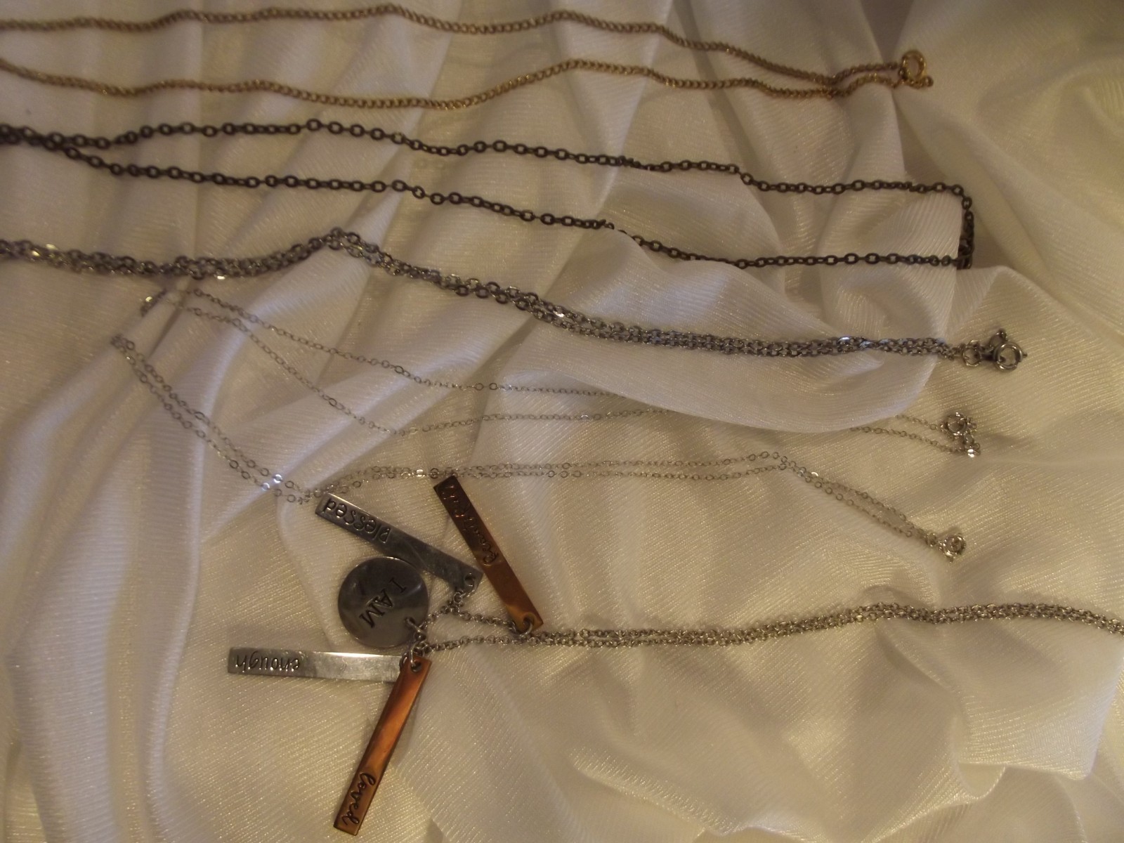 Vintage Fashion 27 chain necklaces women’s gold silver bronze fine pendant bead
