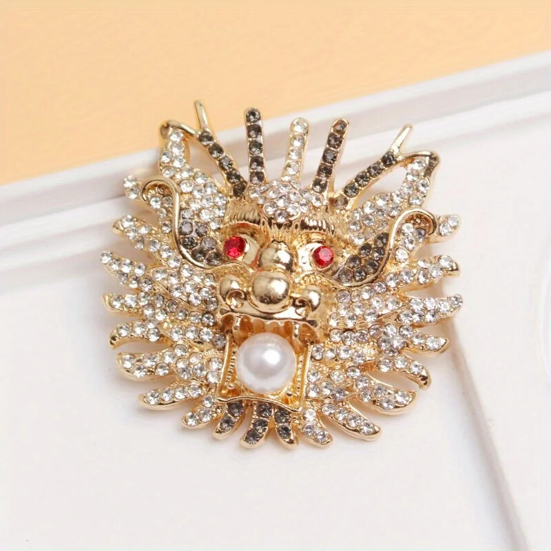 Cartoon animal brooch dragon brooch dog corsage unisex luxury pin gift