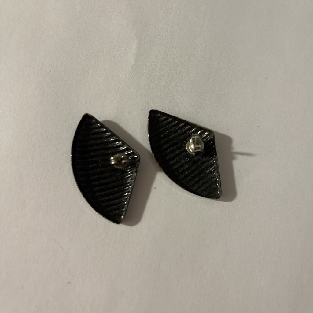 black and white earrings